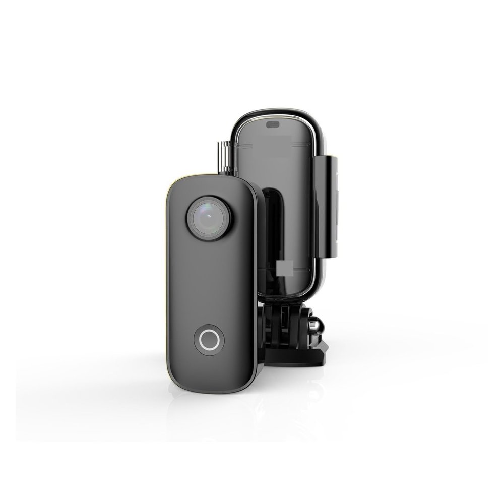 Action Camera, C100 Action Camera 4K Waterproof Action Sport Action Cam Bicycle Helmet Motorcycles, HD Camera(Black+32g)