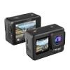 Action Camera, 4K Sport Action Camera Dual Screen Waterproof WiFi Outdoor Video Recorder Anti Shake Cycling Fishing DV Camcorder, HD Camera view 4
