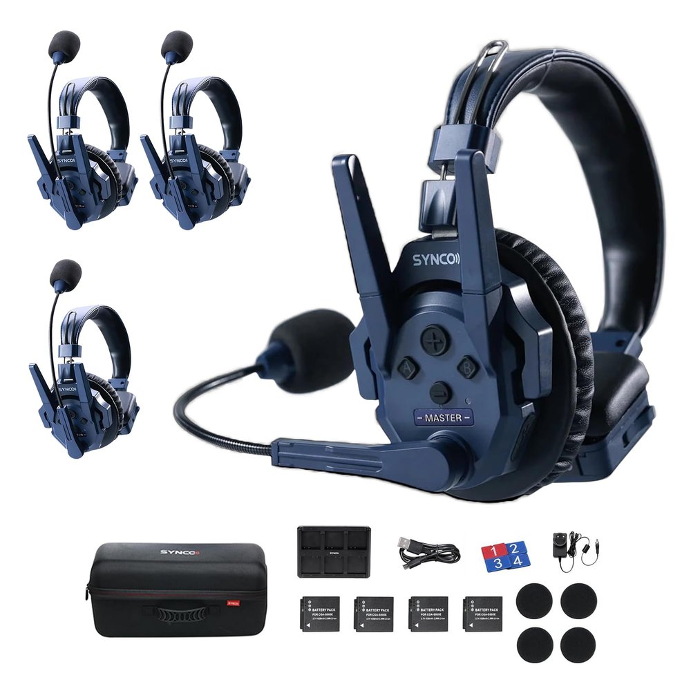SYNCO Xtalk Master 4-User Wireless Intercom Headset System