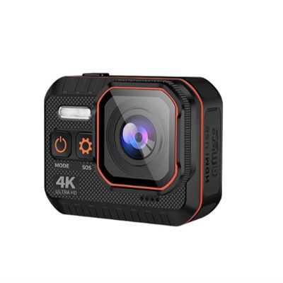Action Camera, 4K HD WiFi Camera Wide Angle Action Kamera Outdoor Sport Waterproof Bike Motorcycle Helmet Body Cam with LED Screen, HD Camera
