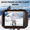 Action Camera, 4K HD WiFi Camera Wide Angle Action Kamera Outdoor Sport Waterproof Bike Motorcycle Helmet Body Cam with LED Screen, HD Camera view 4