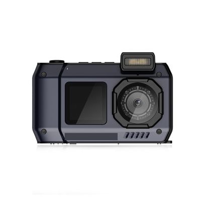 Action Camera, Waterproof Camera 4K Underwater Camera with 64G Card, for Snorkeling Autofocus Selfie Dual-Screen, HD Camera(Black)
