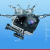 Action Camera, Action Camera Touch Anti-Shake Webcam Dual Screen 30M Waterproof Zoom Sports Camera, HD Camera view 2