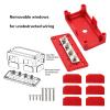 XVNTEA 12V-48V Busbar 300A Busbar, Heavy Duty Range Bus Bar, 300A Busbar Box, Power Distribution Block, for Solar Car, Truck, Boat, Marine (Black & Red) view 4