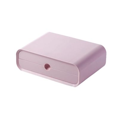 Toddmomy Pink Computer Monitor Elevated Shelf with Full Drawer Desktop Organizer for Stationery and Cosmetics Storage ABS Plastic Desk Riser for Office Students and Makeup Enthusiasts