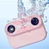 Action Camera, Waterproof Camera Underwater Camera Waterproof Before and After Dual Camera Swimming Outdoor, HD Camera view 3