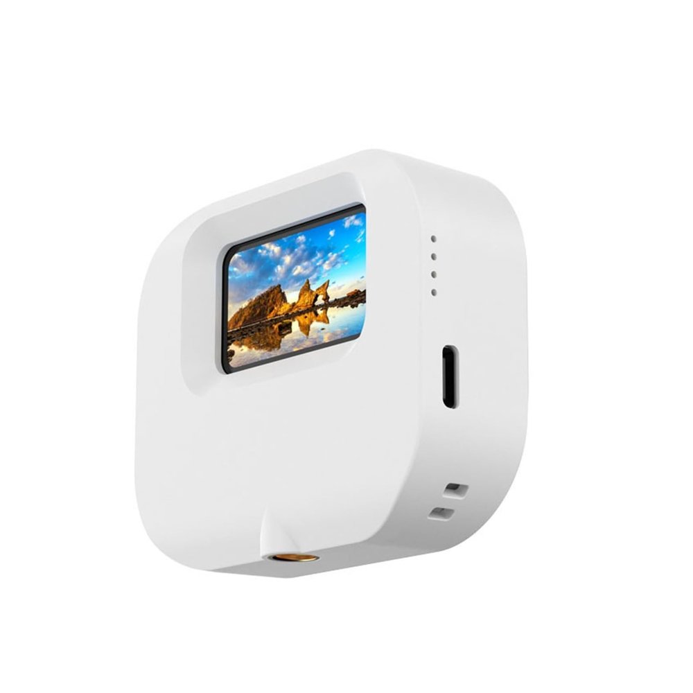 Action Camera, Mini Thumb Action Camera HD Magnetic Wearable Sport Cam Portable Outdoor Riding Pet Camera USB Charging Bodycam, HD Camera(White)