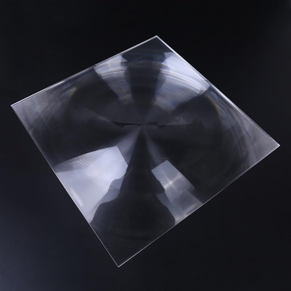 1pc 300X300MM PMMA Optical Lens - Transparent Condenser Lens with 330mm Focal Length for Scientific and Decorative Use