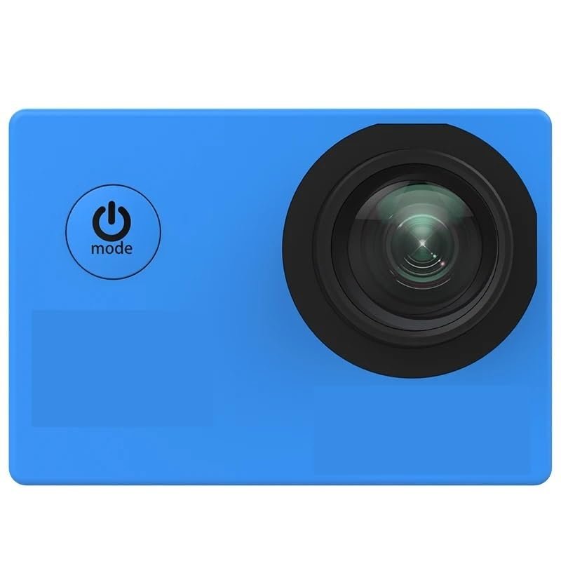 Action Camera, Original Basic Action Camera Waterproof 4K 1080P Helmet Camera Sports Car Register, HD Camera(Blue)