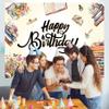 Reading Birthday Backdrop Retro Book Theme Flowers Happy Birthday Photography Background Kids Adult Book Lovers Library Party Decor Banner Supplies (6x4FT) view 4