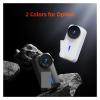 Action Camera, C110 4K Thumb Action Camera EIS Stabilization Mini Wearable Sport Cam for Motorcycle Helmet Outdoor Recording, HD Camera(White) view 2