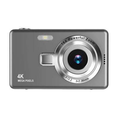 Action Camera, 4K HD Digital Camera Autofocus Vlogging Camera Zoom Video Photography Camera, HD Camera(Gray)