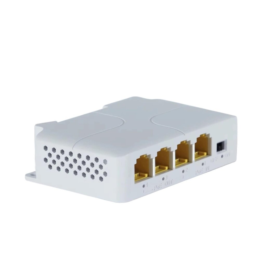 4-Port Gigabit POE Extender 100/1000M Network Switch Repeater