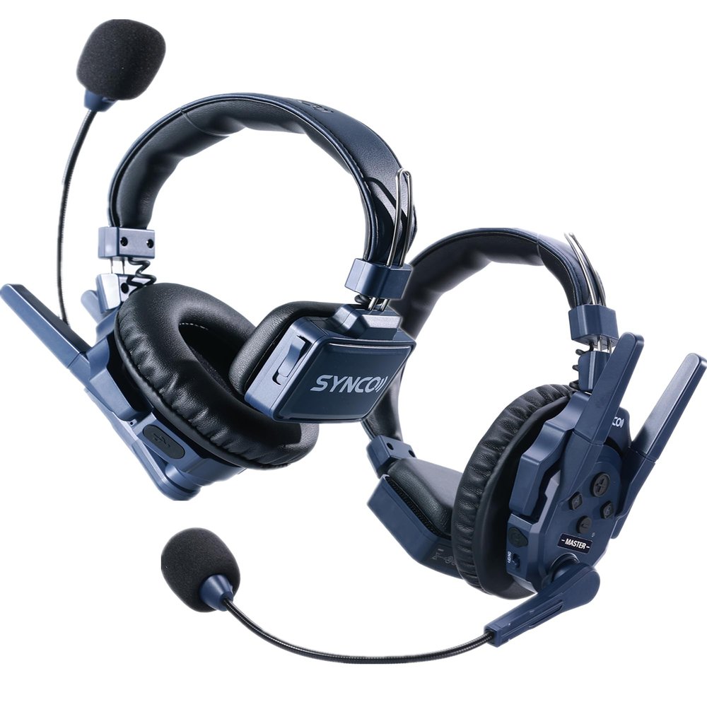 SYNCO Xtalk Master 2-Person Wireless Intercom Headset System, 2.4GHz Full-Duplex, 500m Range, Master-Free Instant Pairing, ENC Noise Cancellation, 45ms Low Latency, 15H Runtime, USB-C UAC