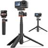 21.4" Osmo Action Dual-Direction Selfie Stick Tripod for DJI Action 6/Osmo Nano, 2-in-1 Extendable Hand Grip w Mini Extension Rod & 360 Ball Head, Travel Vlogging Stand/Accessory for Video Recording view 1