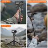 21.4" Osmo Action Dual-Direction Selfie Stick Tripod for DJI Action 6/Osmo Nano, 2-in-1 Extendable Hand Grip w Mini Extension Rod & 360 Ball Head, Travel Vlogging Stand/Accessory for Video Recording view 3