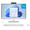 HP 24 Touchscreen All-in-One Desktop Computer for Home School and Office, 8GB DDR4 RAM, 256GB PCIe SSD, Intel Processor, 23.8" FHD, WiFi 6, Bluetooth 5.3, Business AIO, Windows 11 Home, White view 1