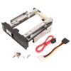 3.5in Internal HDD Enclosure, SATA III Hard Drive Trayless Mobile Rack Cage, Hot Swappable Aluminum Alloy HDD Enclosure with Cooling Fan for Desktop PC Server, Up to 6Gbps Transfer view 1