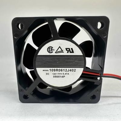 109R0612J402 60X60X25MM 12V 0.47A 2-Wire Cooling Fan