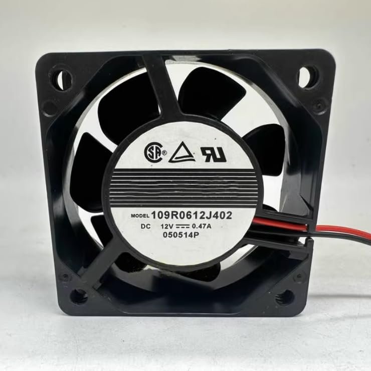 109R0612J402 60X60X25MM 12V 0.47A 2-Wire Cooling Fan