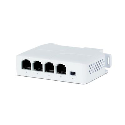 POE Extender 4-Port 10/100Mbps Network Switch, Compliant with IEEE802.3af and Play