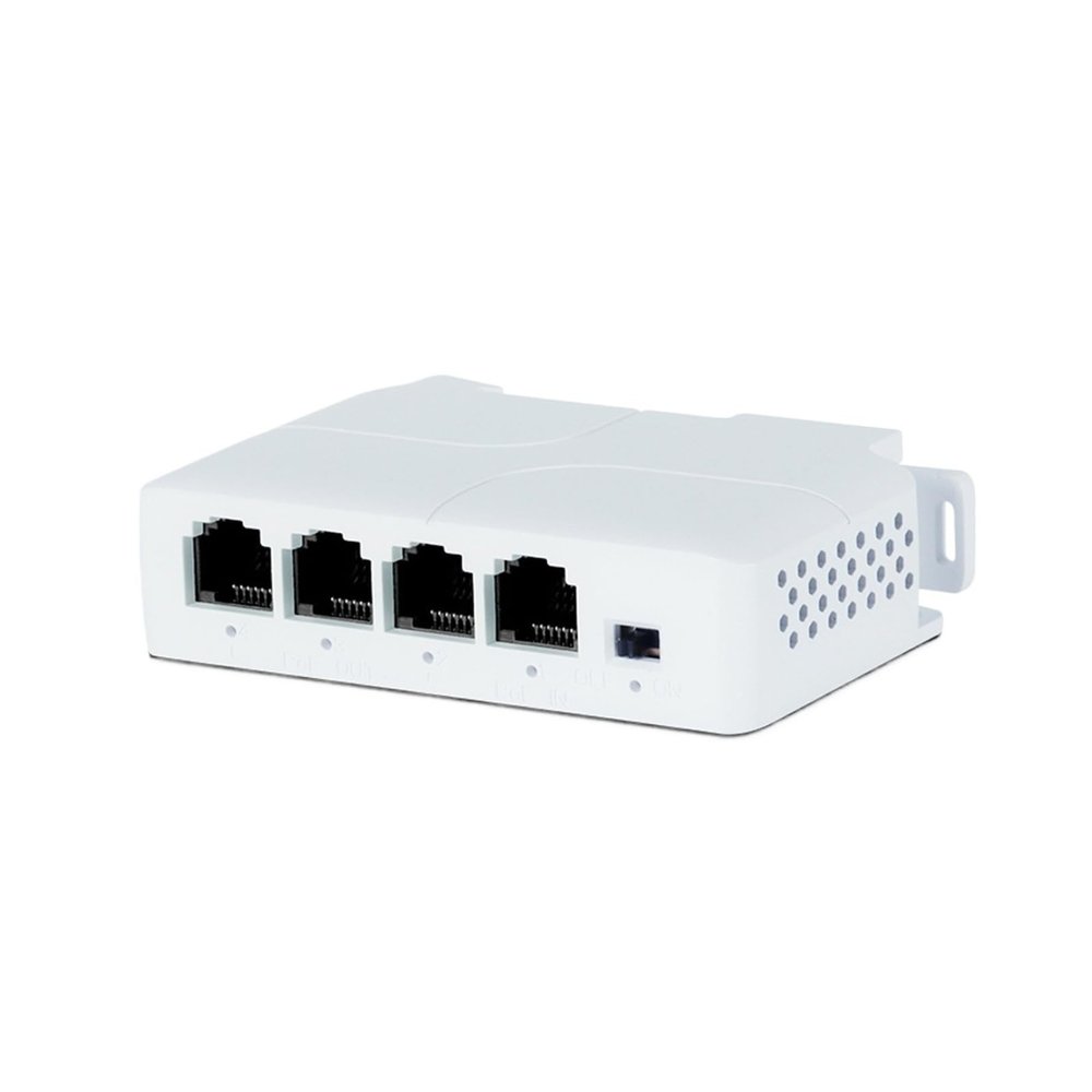POE Extender 4-Port 10/100Mbps Network Switch, Compliant with IEEE802.3af and Play