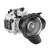 YaelHelens Professional Waterproof Camera Housing Case Compatible with Sony A7iii A7riii, 40M/130FT Depth Underwater Protection (White, Dome Port) view 1