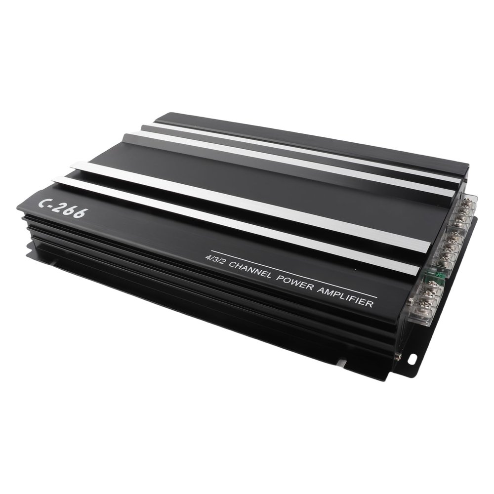 Badafaci Quad Car Amplifier, Aluminum Alloy, High Power 4 Channel Audio Amplifier with 4x60W Output for Car Audio Modification