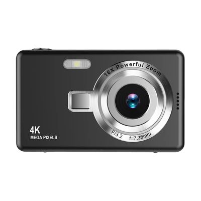 Action Camera, 4K HD Digital Camera Autofocus Vlogging Camera Zoom Video Photography Camera, HD Camera(Black)