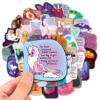 100 Pcs Motivational Stickers for Scrapbooking,Cute Animal Stickers,Positive Affirmation Sticker Pack view 2