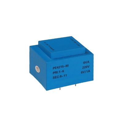 PE4215-M 6VA /230V-380V / 6V/7.5V/9V/12V/15V/18V/24V and Double Voltage Encapsulated Transformer PCB Welding Isolation 1Pcs(6VA 230V 15V)