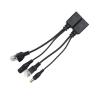 POE Cable Passive Power Over Ethernet Adapter Cable Splitter RJ45 12-48v(1pair BlackPOE Cable) view 4