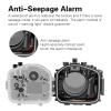 YaelHelens Professional Waterproof Camera Housing Case Compatible with Sony A7iii A7riii, 40M/130FT Depth Underwater Protection (Black, Standard Port) view 4
