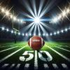 Football Stadium Night Backdrop Bowl Night Spotlight Football Field Photography Background Adults Kids Baby Shower Sport Birthday Party Decorations Banner Photo Props (7x5FT) view 2