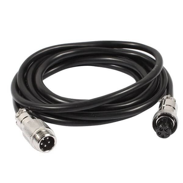 VHFXZFLZ 10pcs GX12 5 Pin Male to Female Plug Cable Head Aviation Socket Connector Electrical Cable 1M