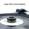 DIIOOMIEEU 1 Piece Universally LP45 Turntable Adapter Stabilizer for LP45 Large Hole Vinyls Records Easy Installation Vinyls Record Dome view 2
