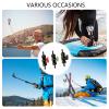 17mm Ballhead 1/4 20 Male Screw Adapter Adjustable Mounting Clamp for DSLR Cameras Aluminum Alloy High Stability Metal Camera Mount Adapter view 2