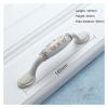 JWVXVFYKV Door Handles Hardware 6 Pack Handles,Ceramic + Aluminum Alloy Kitchen Cabinet Handles,Bedroom Wardrobe Drawer Door Handles,Bathroom Cabinet Handles(Style a,96 mm) view 2