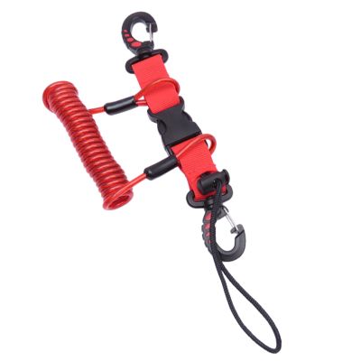 SOMUMOK Scubas Diving Lanyard Steel Wire Spring Coiled Heavy Duty Lanyard with for Cameras and Dive Lights