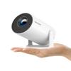 Mini Projector with Wifi 6 and Bluetooth5.4, Portable Projector 4K Support, Android 14 Smart Proyector with 200ASIN & Auto Keystone, Alwtniet HY300Pro Small Proyector for Bedroom, Movie, Outdoor view 1