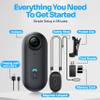 HUIQIHK 1080P FHD Mini POV Body Camera with Magnetic Lanyard, MP4 Recording, Wi-Fi App Viewing, USB Rechargeable Compact Portable Camcorder Mount Anywhere for Cycling, Hiking, Work view 2