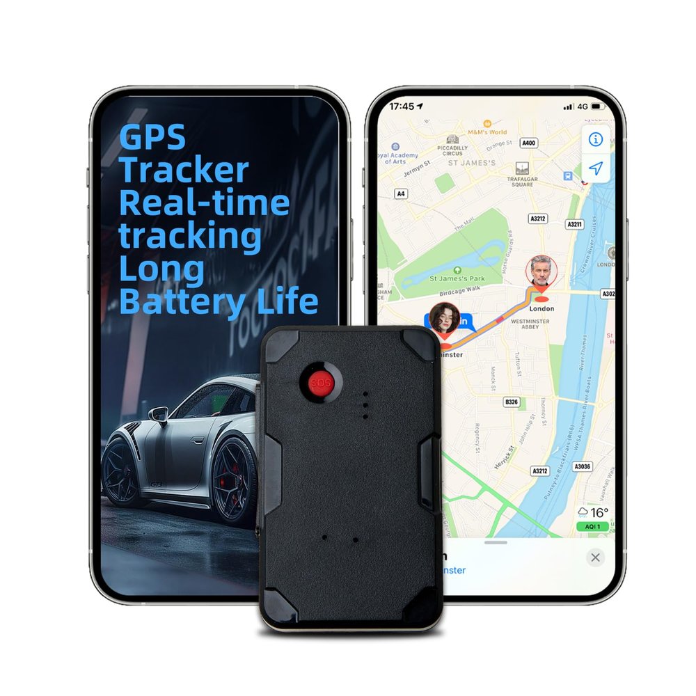 GPS Tracker for Vehicles, No Monthly Fee, No Subscription, Trip History, Geo-Fence, Driving Alerts, Hidden Magnetic Tracking Device for Cars, Fleets, Trailers
