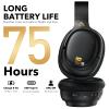 1Mii AI E700 Hybrid Active Noise Cancelling Headphones, Bluetooth Over Ear, Wireless Hi-Res Audio with LDAC & aptX Low Latency for Airplane Travel & Home TV, AI Translation & Custom EQ via APP, Black view 4