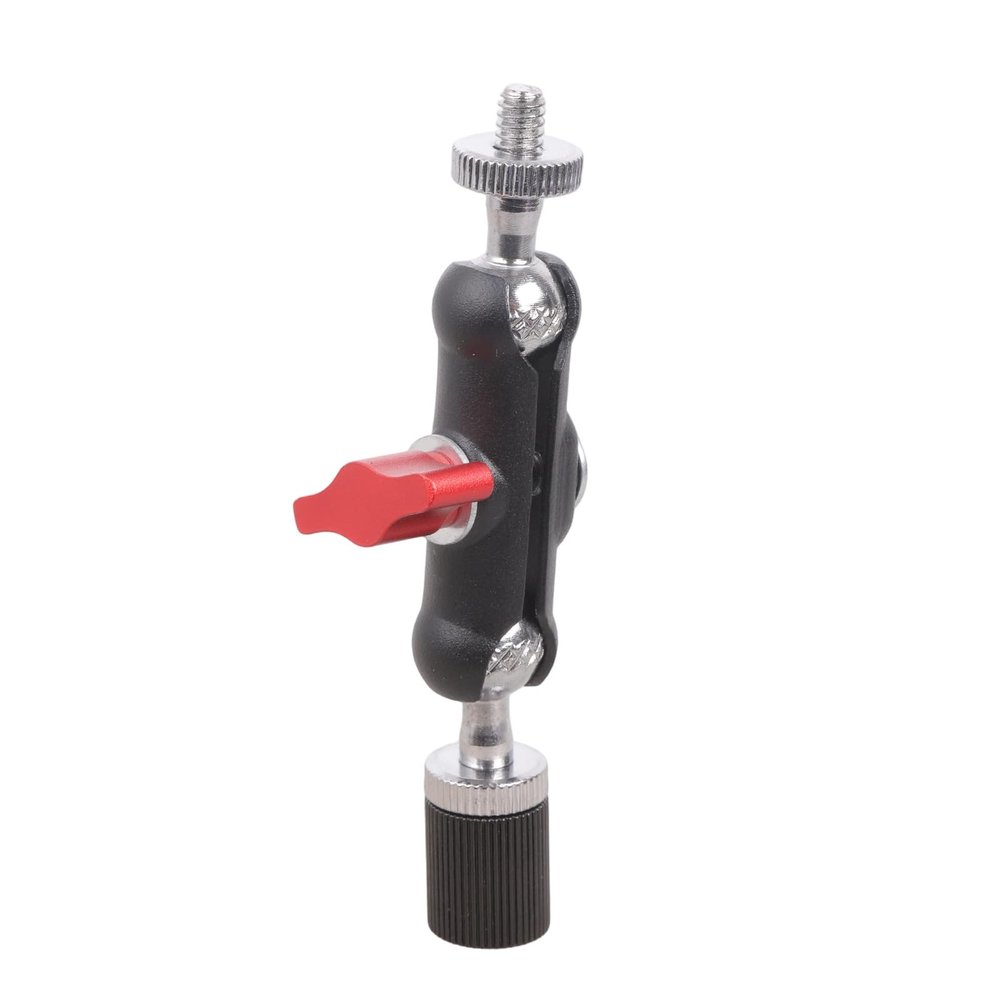 1/4inch Male to Female Threaded Ball Head Clamp for Phone Video Mount Camera Monitor LED Light Live Streaming Microphones Detachable Wrist Strap Adapter