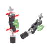 1/4inch Male to Female Threaded Ball Head Clamp for Phone Video Mount Camera Monitor LED Light Live Streaming Microphones Detachable Wrist Strap Adapter view 2