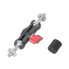 1/4inch Male to Female Threaded Ball Head Clamp for Phone Video Mount Camera Monitor LED Light Live Streaming Microphones Detachable Wrist Strap Adapter view 3