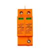 2 Pole SPD House Surge Protector Protective DC 1000V 500V 20KA-40KA Low-Voltage Arrester Device HYS4-PV-1000 35mm Din Rail(500VDC) view 2