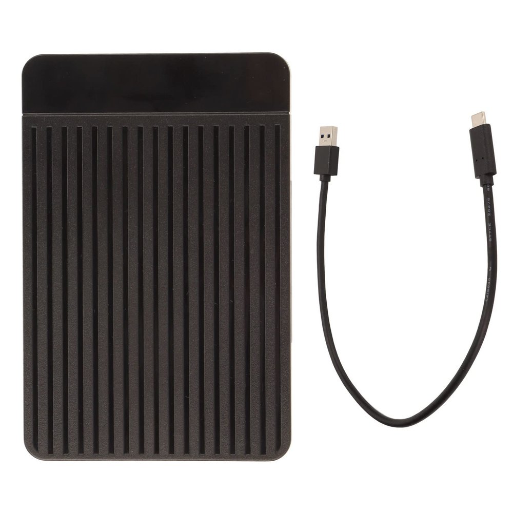 2.5in HDD Case Type C Interface, External Hard Drive Case for SATA SSD HDD, 6Gbps High Speed Transfer with UASP Protocol, Plug and Play USB 3.0 Enclosure for PC Laptop , Not Inc