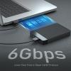 2.5in HDD Case Type C Interface, External Hard Drive Case for SATA SSD HDD, 6Gbps High Speed Transfer with UASP Protocol, Plug and Play USB 3.0 Enclosure for PC Laptop , Not Inc view 4