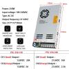 350W UPS Charger Switching Power Supply 12V 24V AC DC 13.8V 20A 27.6V 10A 100-240V Uninterruptible Power SMPS PSC-350-12 PSC-350-24(24V) view 2